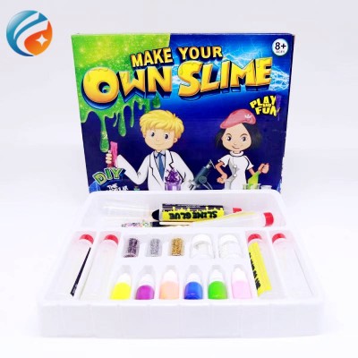 2020 Wholesale OEM Custom Science Lab for Kids Non-borax  Non-toxic Educational DIY Slime Making Kit