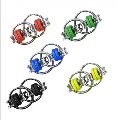 Stainless Fidget Chain Ring Flippy Bike Chain For ADD ADHD Stress Relief