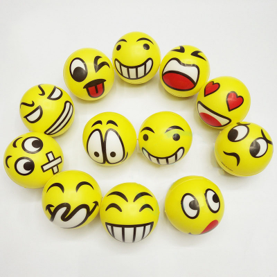 Eco Friendly  Emoji  Anti Stress Pu Squishy Stress Ball