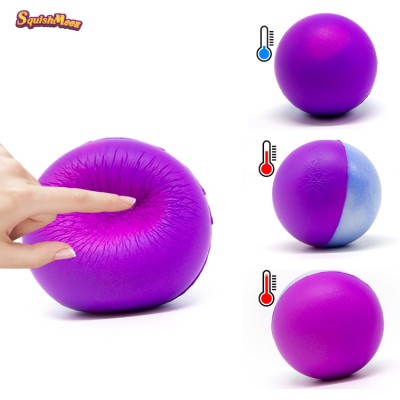 2019 New Item Stress Ball Toys Color Change Toy Temperature Changing Licensed Slow Rising Squishy Toy Ball