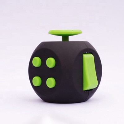 6 Sides Rubber Silicone Kids Fidget Toys Dice Relieves Anxiety Stress Fidget Cube for Children and Adults